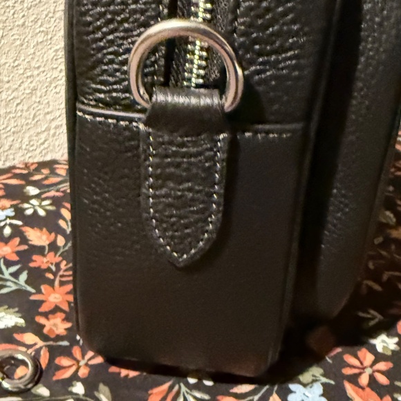 Coach Elias Black Leather Crossbody NWT - Picture 5 of 15